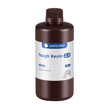 Resina Anycubic Para Impresora 3d Tough 2.0 1kg Blanco 09-004-0008 Anycubic Anycubic