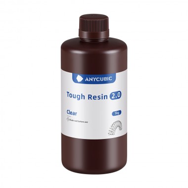 Resina Anycubic Para Impresora 3d Tough 2.0 1kg Trasparente 09-004-0009 Anycubic Anycubic