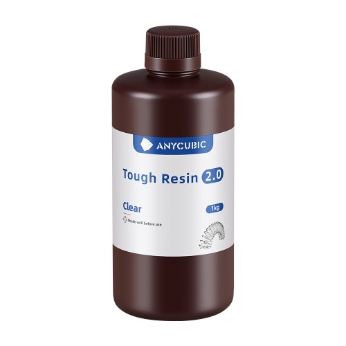 Resina Anycubic Para Impresora 3d Tough 2.0 1kg Trasparente 09-004-0009 Anycubic Anycubic