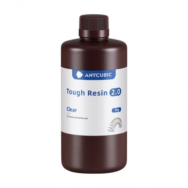 Resina Anycubic Para Impresora 3d Tough 2.0 1kg Trasparente 09-004-0009 Anycubic Anycubic