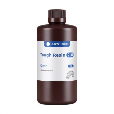 Resina Anycubic Para Impresora 3d Tough 2.0 1kg Trasparente 09-004-0009 Anycubic Anycubic
