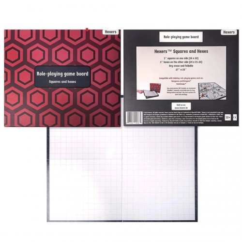Hexers Role Playing Game Board: Squares And Hexes