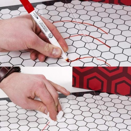 Hexers Role Playing Game Board: Squares And Hexes