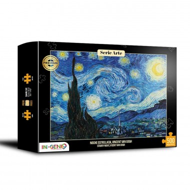 Rompecabezas Noche Estrellada Vincent Van Gogh - 500 Piezas 01-002-0049 Ingenio y destreza mental Ingenio y destreza mental