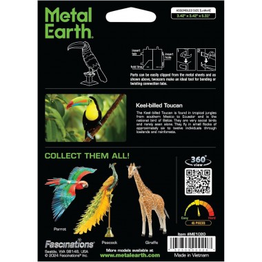 Ave Tucán Pico De Quilla - Para Armar 15-001-0195 Metal Earth Metal Earth