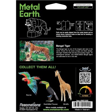 Tigre De Bengala - Para Armar 15-001-0196 Metal Earth Metal Earth