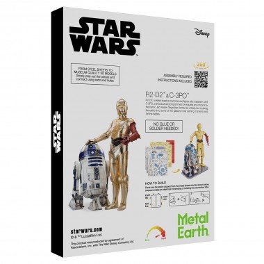R2-2D y C-3PO - Para Armar 15-001-0200 Metal Earth Metal Earth