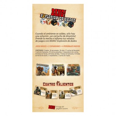 Bang! Explosión De Dados 03-001-0422 Dv Giochi Dv Giochi