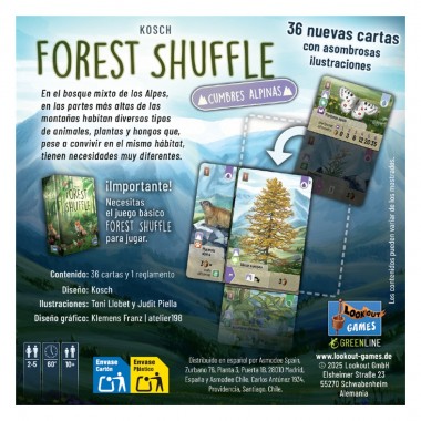 Forest Shuffle: Cumbres Alpinas 03-001-0410 Lookout Games Lookout Games
