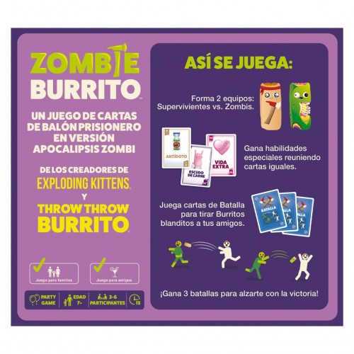 Zombie Burrito 02-001-0076 Exploding Kittens Inc Exploding Kittens Inc
