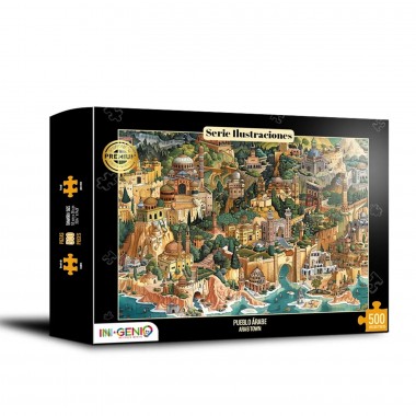 Rompecabezas Pueblo Árabe - 500 Piezas 01-002-0041 Ingenio y destreza mental Ingenio y destreza mental