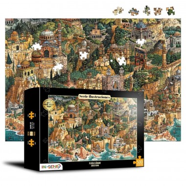 Rompecabezas Pueblo Árabe - 500 Piezas 01-002-0041 Ingenio y destreza mental Ingenio y destreza mental