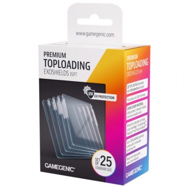 Premium Toploading Exoshields x 25 - Transparente 07-001-0174 Gamegenic Gamegenic