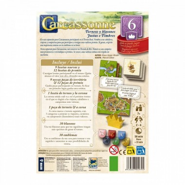 Carcassonne: Torneos Y Blasones - Expansión 6 03-001-0471 Devir Devir