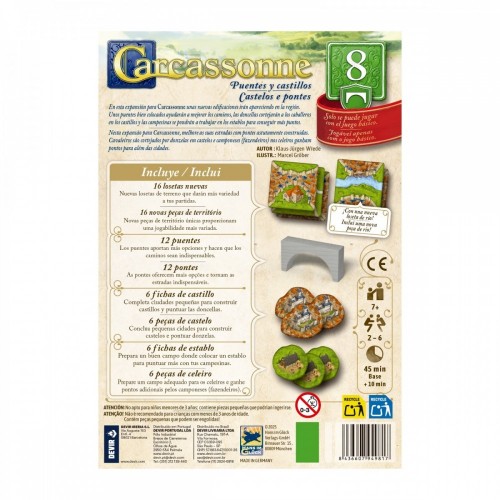 Carcassonne: Puentes Y Castillos - Expansión 8 03-001-0469 Devir Devir