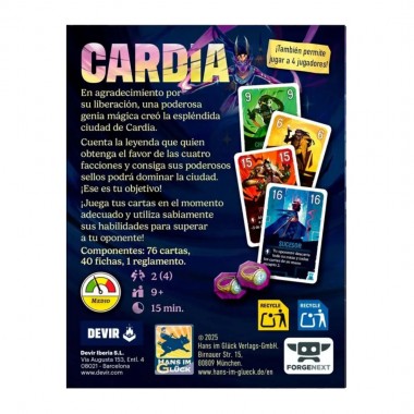 Duelo Por Cardia - Devir Pocket 01-001-0717 Devir Devir