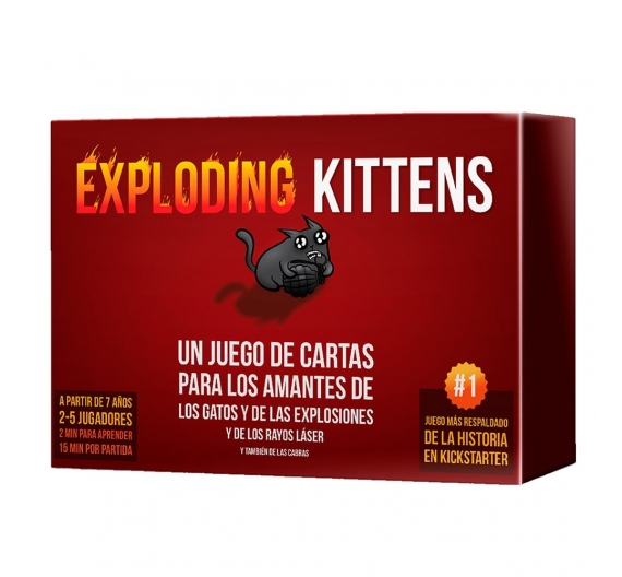 Juego de Cartas - Exploding Kittens 03-001-0037 Exploding Kittens Inc Exploding Kittens Inc