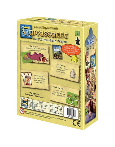 Carcassonne Exp 3: The Princess & The Dragon ZM7813  Z-Man Games