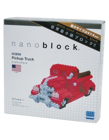 Pickup truck o Camioneta Roja  NBH_073  Nanoblock