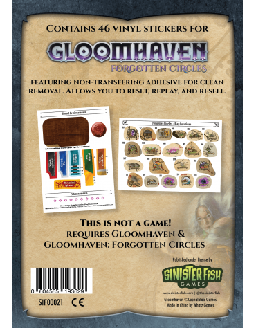 Gloomhaven Sticker Set: Forgotten Circle SIF0021193629 CephaloFair Games CephaloFair Games