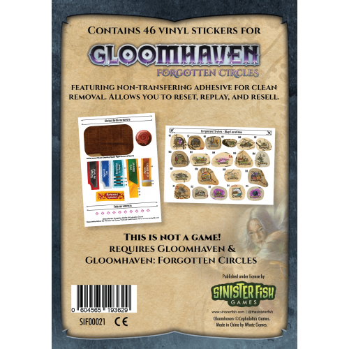 Gloomhaven Sticker Set: Forgotten Circle SIF0021193629 CephaloFair Games CephaloFair Games