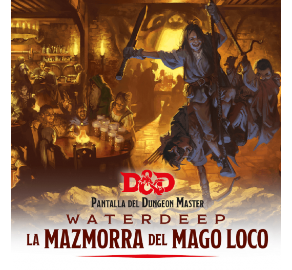 Color EEWCDD09A Dungeons & Dragons Pantalla DM Waterdeep La Mazmorra del Mago Loco