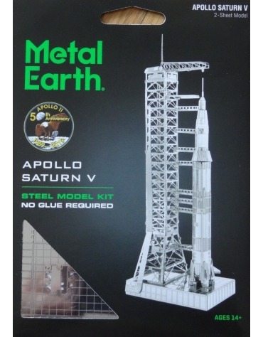 Apolo Saturno V con Torre de Lanzamiento KI-MMS1671678  Metal Earth