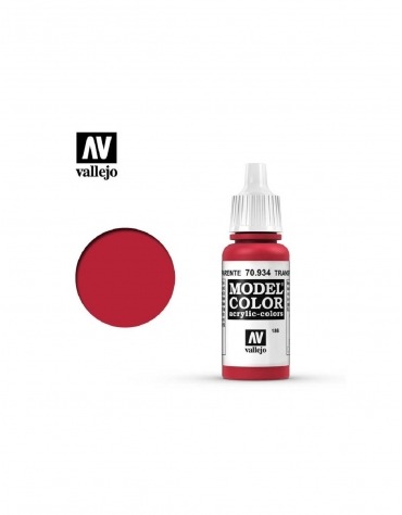 Acrílico Model Color - Rojo Transparente Transparente MC29551709347  Vallejo