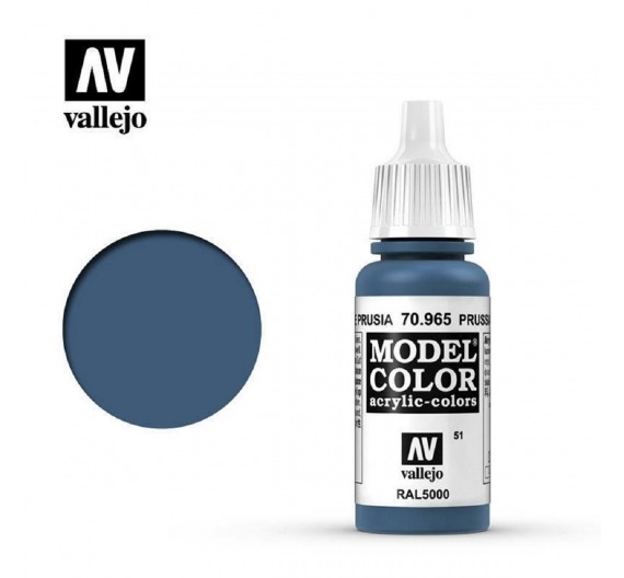 Acrilico Model Color - Azul de Prusia Mate MC29551709651  Vallejo