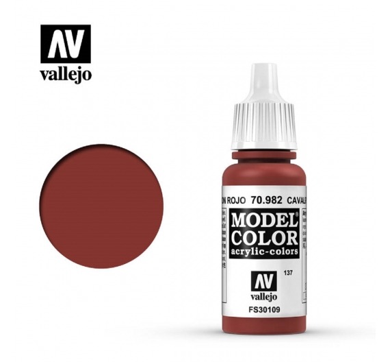 Acrílico Model Color - Marrón Rojo Mate 70982  Vallejo