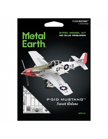 Avion P-51D Mustang Sweet Arlene KI-MMS1801807  Metal Earth