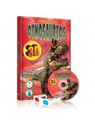 El gran libro de los dinosaurios+gafas3D+DVD LXD9962040248  Lexus