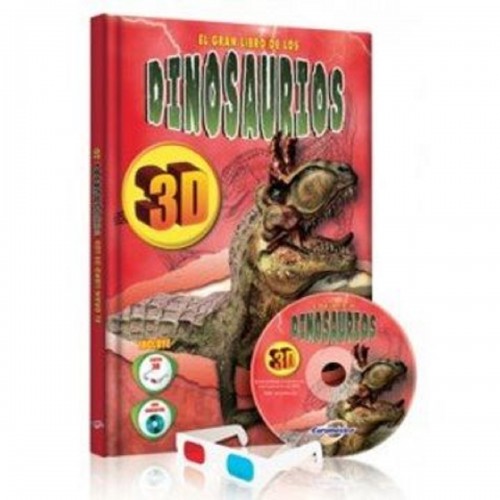 El gran libro de los dinosaurios+gafas3D+DVD LXD9962040248  Lexus