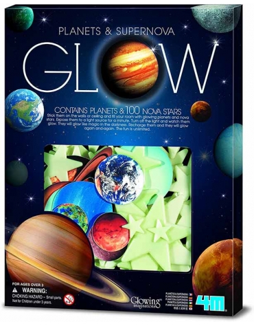 Glow In The Dark - 100 Piezas Con Planetas Y Super Novas 00-05631 4M 4M