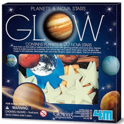 Glow In The Dark - 20 Piezas Con Planetas Y Super Novas 00-05635  4M
