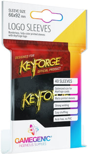 Fundas 66x92 mm - Estándar x 40 - KeyForge Negro