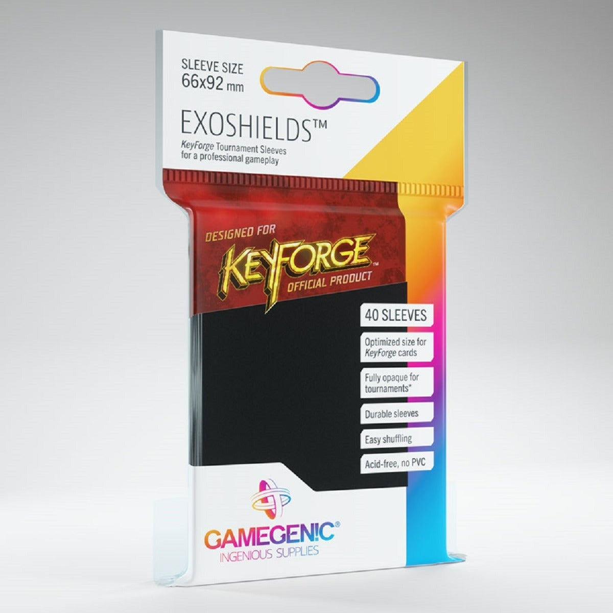 Fundas 66x92 mm - Exoshields x 40 - Negro