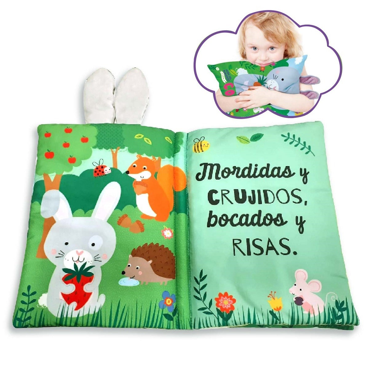 Hora del Almuerzo con Conejito – Libro Almohada