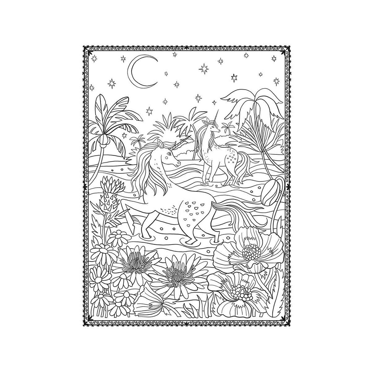 La Sociedad Mágica De Los Unicornios - Libro de colorear