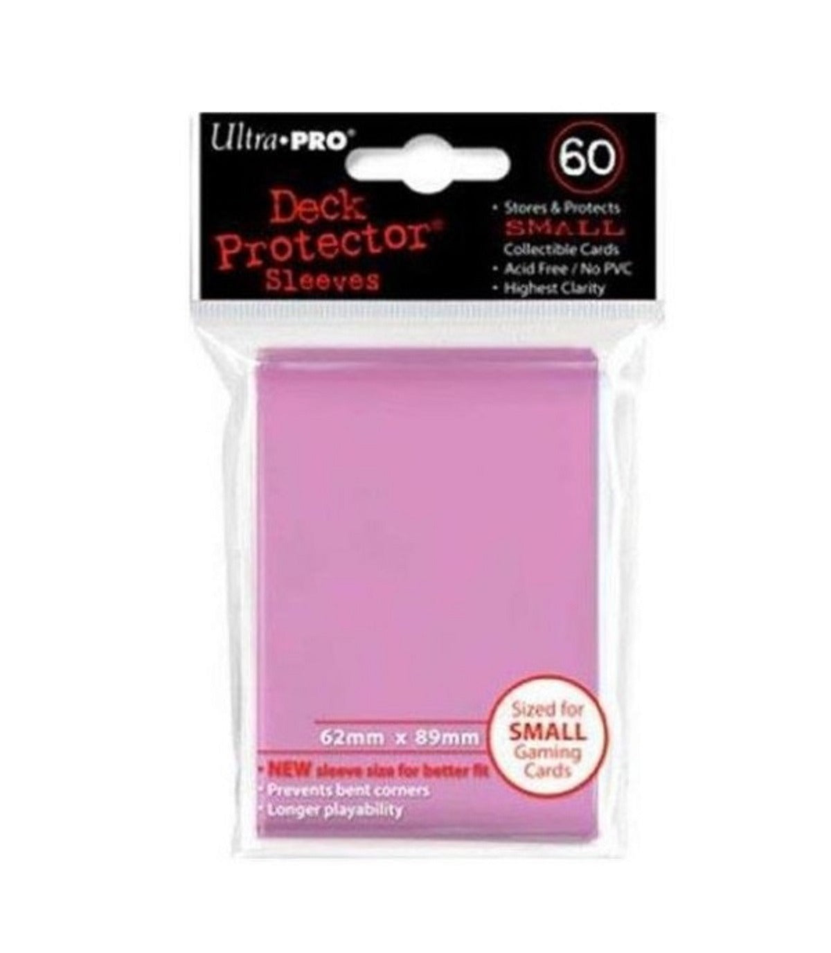 Fundas 62x89 mm - Small x 60 - Rosado