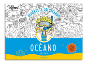 GRAN PROMO Poster Océano con stickers + colores
