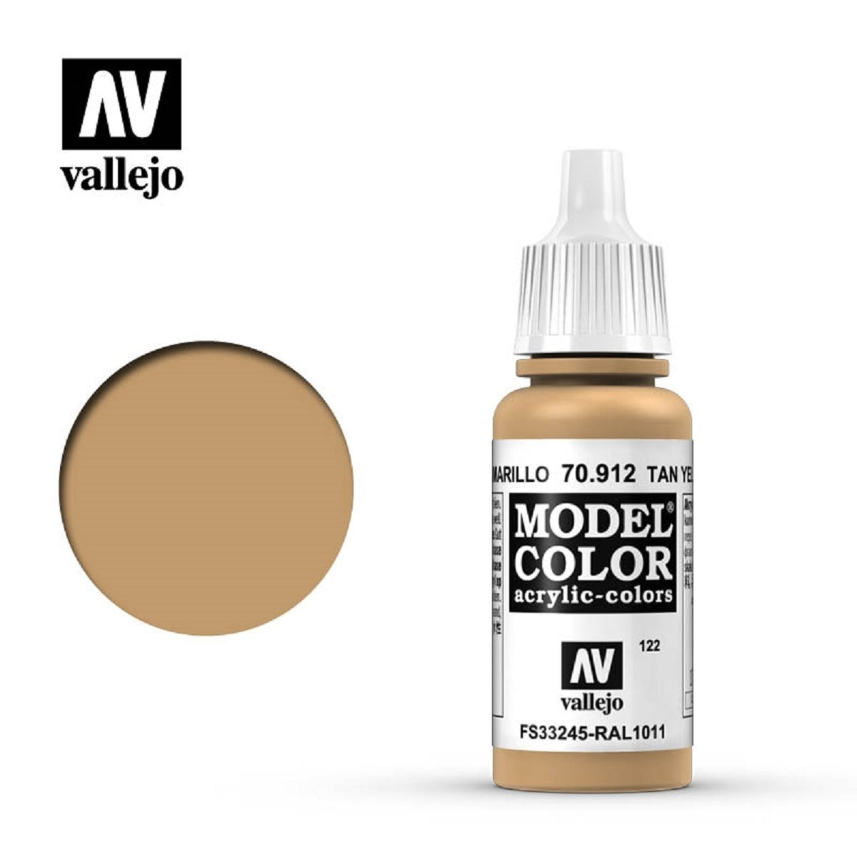 Acrílico Model Color - Marrón Amarillo