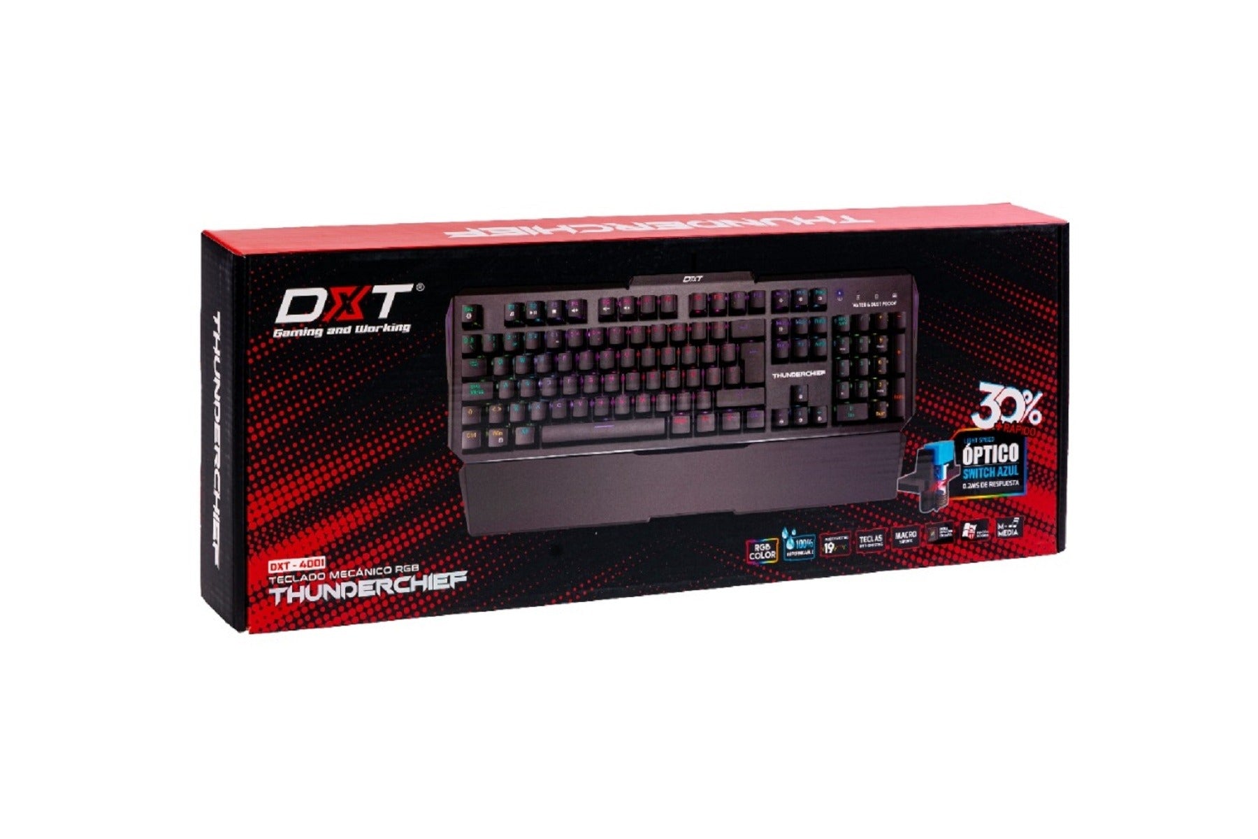 Teclado Dxt Thunderchief Mecánico Rgb