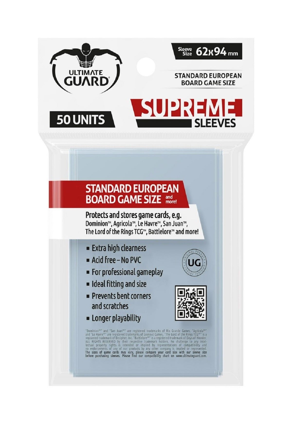 Fundas 62x94 mm - Supreme Europeo x 50