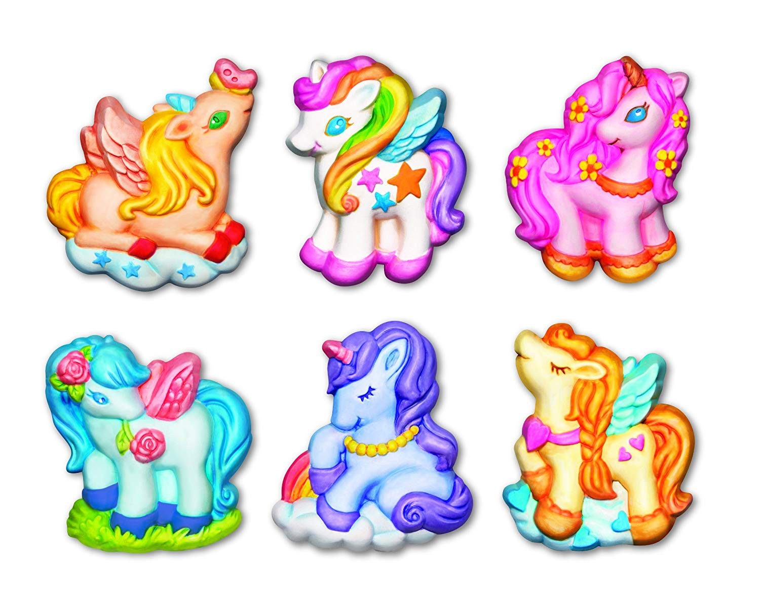 4m - Moldea y Pinta Unicornios - Imanes Nevera
