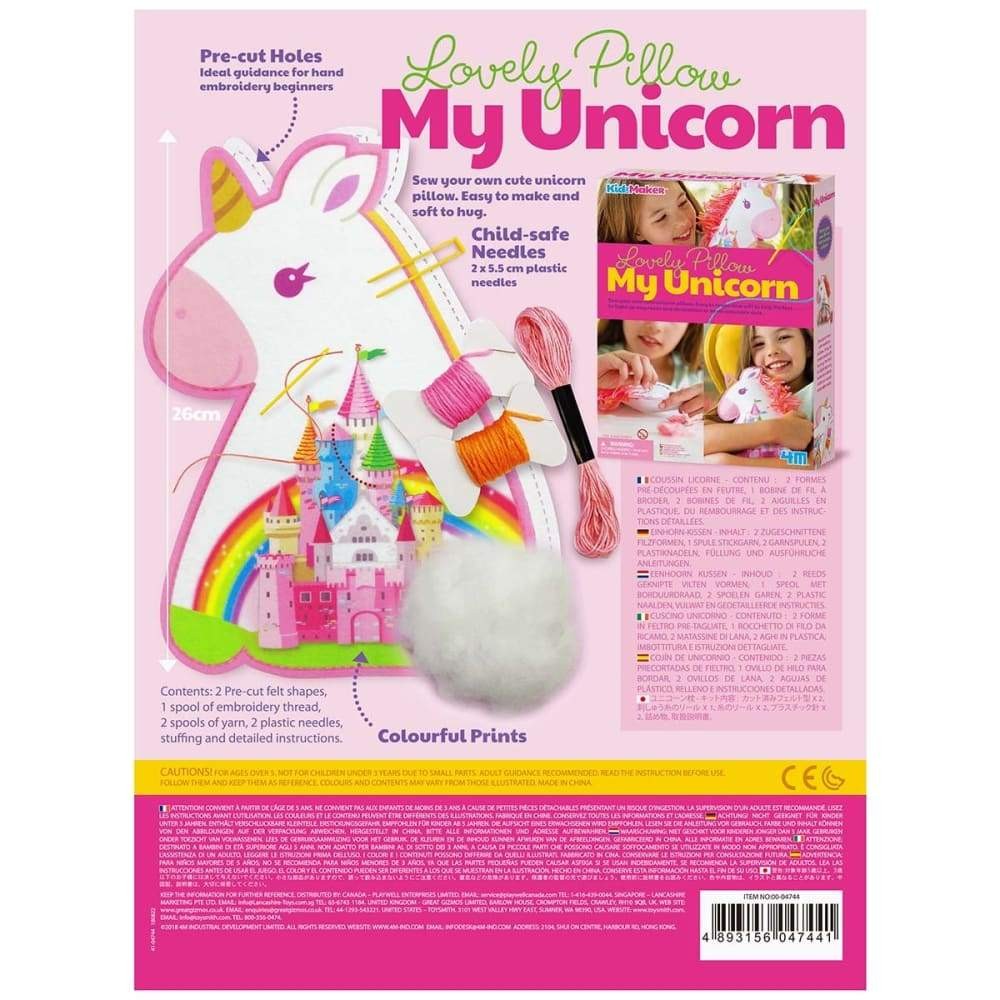 Kit de Manualidades Crea tu Almohada de Unicornio
