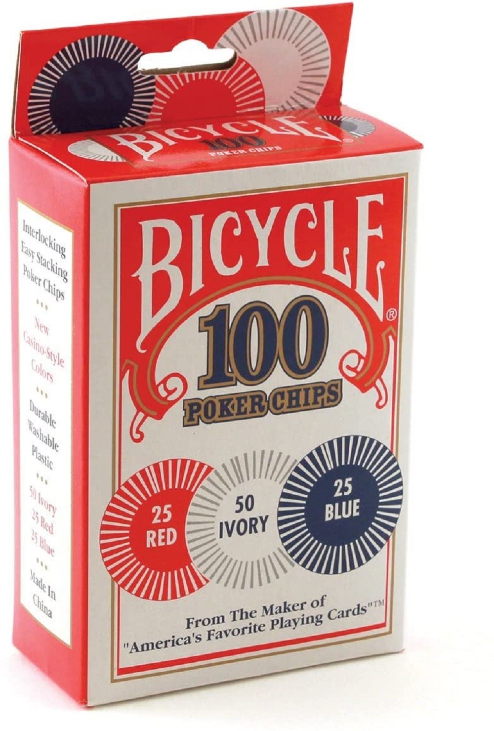 Bicycle: 100 Poker Chips