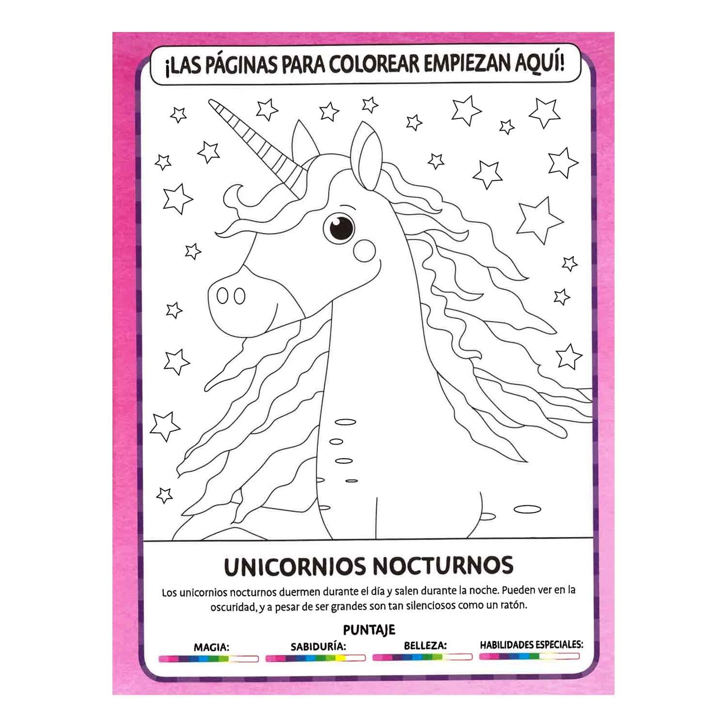 Libro Agua Mágica Coloreando Unicornios