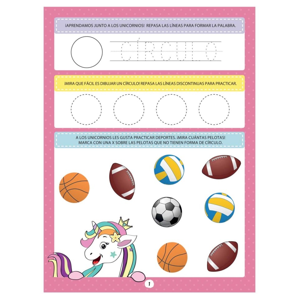 Formas y Colores con Unicornios + Plumón
