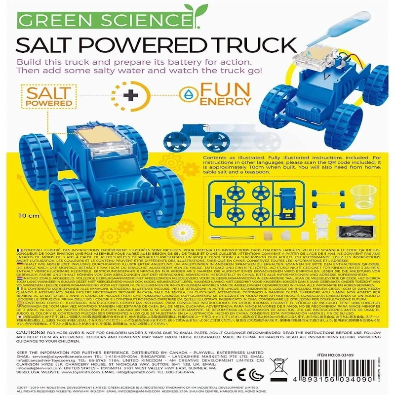 4M Green Science - Kit de camión con Agua salada